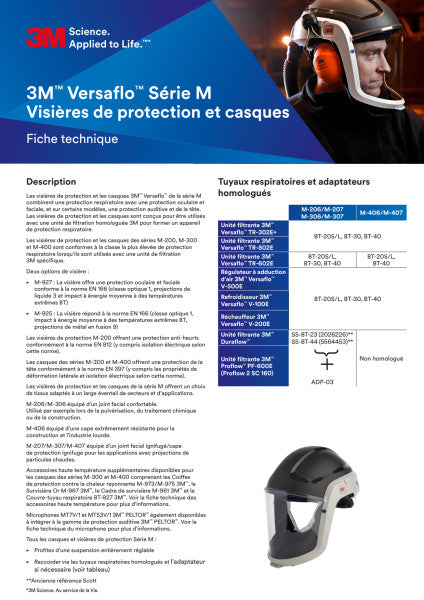 3M™ Kinband voor helm met motoraangedreven ademhalingssysteem voor 3M™ Versaflo™ Helmen uit de M-serie, M-959