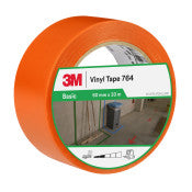 3M™ Vinyl Tape Algemeen Gebruik 764 - Oranje - 50 mm x 33 m - 0.13 mm - Individueel en handig verpakt | Voordeelpallet a 648 stuks