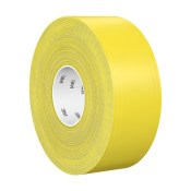 3M™ Duurzame vloermarkeringstape 971 - Geel - 76.2 mm x 33 m - 0.43 mm - individueel ingepakt - handig verpakt | 1 Overdoos van 4 Rol