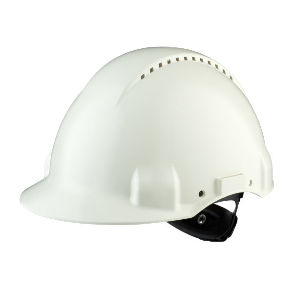 3M™ Veiligheidshelm, Uvicator, ratelverstelling, ventilatie, kunststof zweetband, wit, G3000NUV-VI