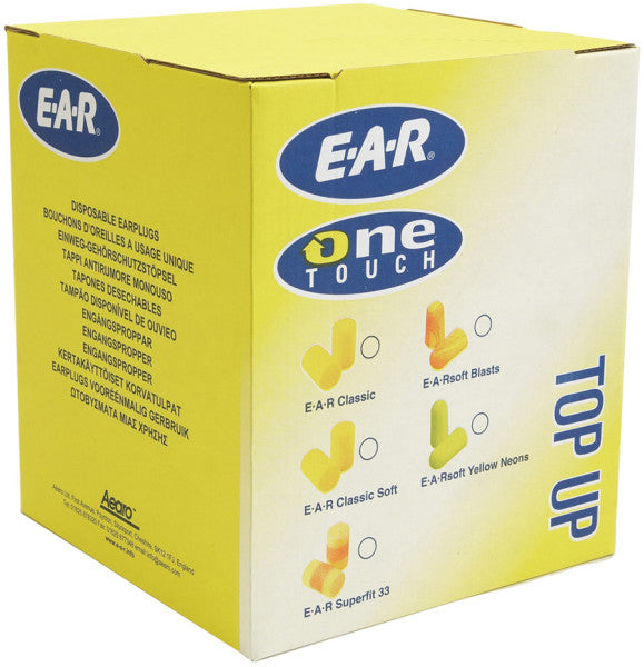 3M™ E-A-R™ Classic™ Oordoppen, opvulzakje, 500 paar/zak, PD-01-009