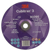3M™ Cubitron™ 3 Cut & Grind-schijf - 93395 - 36+ - T27 - 230 mm x 3,8 mm x 22,23 mm - EN - 10/verpakking - 20 stuks/doos | Voordeelpallet a 1200 stuks