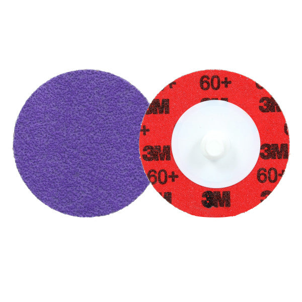 3M™ Cubitron™ 3 Roloc™ Duurzame slijpschijf 1184F, 60+ YF-weight, TR, Purple, 38 mm, 50/Carton, 200 ea/Case