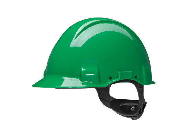 3M™ Veiligheidshelm, Uvicator, pinlock, zonder ventilatie, 440 V diëlektrisch, kunststof zweetband, groen, G3001CUV-GP