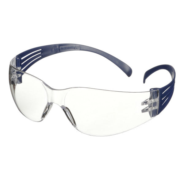 3M™ SecureFit™ 100 Veiligheidsbril, blauw montuur, antikras/anticondens, heldere lenzen, SF101AF-BLU-EU, 20/doos