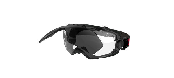 3M™ GoggleGear™ 6000 Ruimzichtbril, Scotchgard™ condenswerende en krasbestendige coating (K&N), heldere lens, met opklapbare grijze IR5 bedekkingslens, GG6001SGAF-IR5, 10/doos