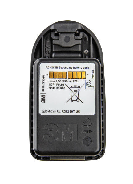 3M™ PELTOR™ Oplaadbare LI-ION-batterij, 3,7 volt, 2150 mAh, 8 Wh, ACK081B/1