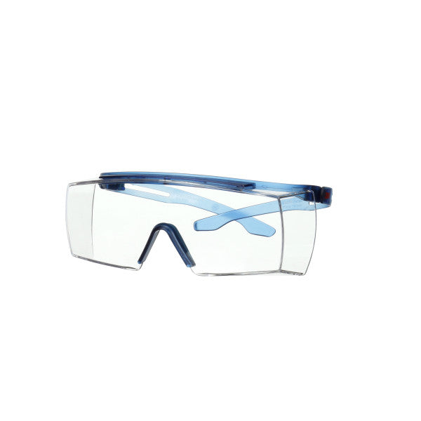 3M™ SecureFit™ 3700 Overzetbril, blauwe veren, antikras+ (K), transparante lens, SF3701ASP-BLU-EU, 20/doos