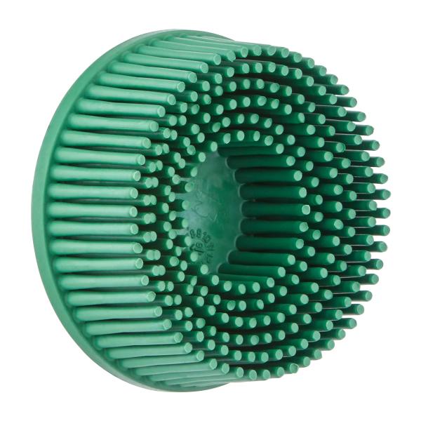 Scotch-Brite™ Roloc™ Bristle Schijf RD-ZB, TR, groen, 50 mm x 15.9 mm, Tapered