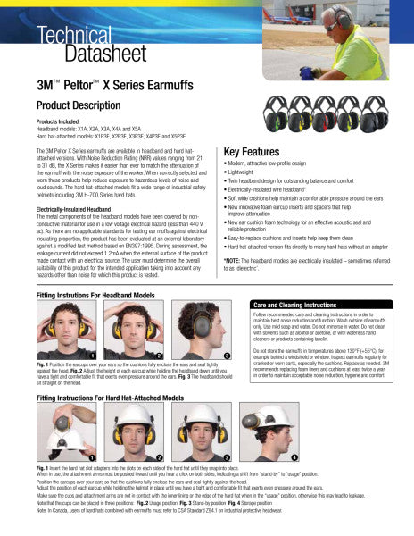 3M™ PELTOR™ Gehoorkap met helmbevestiging, oranje, X4P3E