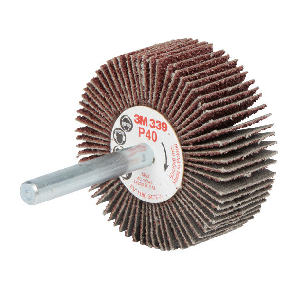 3M™ Lamellenborstel met stift 339SM, Ø 50 mm x 20 mm, P40