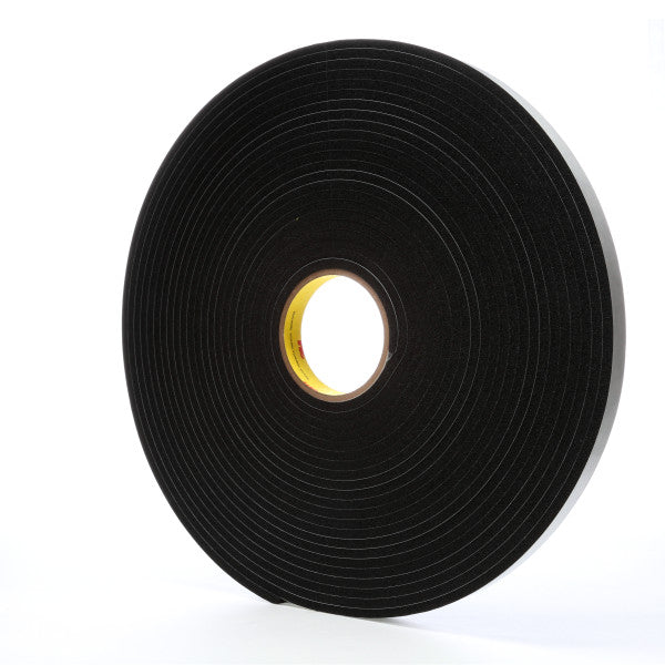 3M™ Vinyl Foam Tape 4504, Zwart, 25 mm x 16,5 m