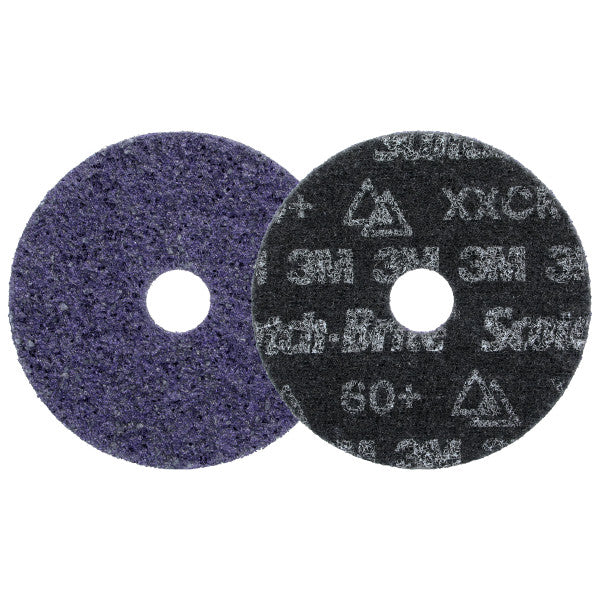 Scotch-Brite™ Precision Heavy Duty Surface Conditioning-schijf, HD-DH, X-Extra Coarse 60+, 114.3 mm x 22.23 mm, 50 ea/Case