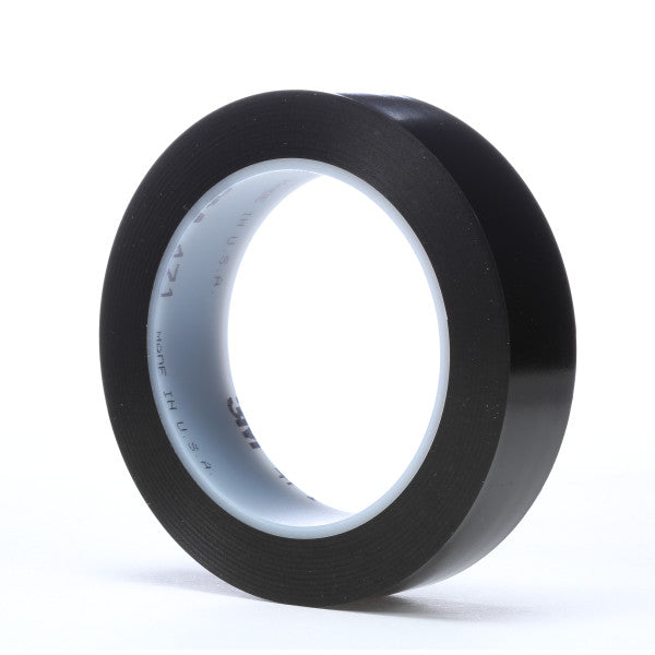 3M™ Vinyl Tape 471, Zwart, 25 mm x 33 m, 0.14 mm