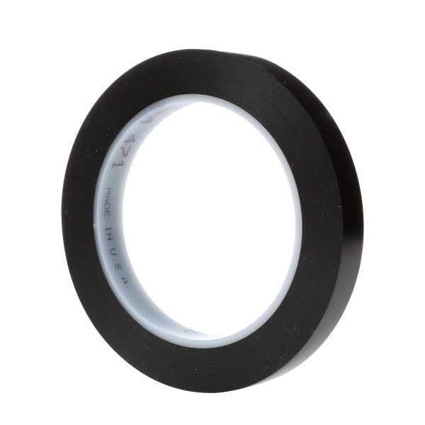 3M™ Vinyl Tape 471, Zwart, 12 mm x 33 m, 0.14 mm