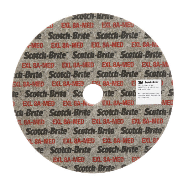 Scotch-Brite™ EXL Unitised Wiel XL-UW, 203 mm x 6,35 mm x 25,4 mm, 8A MED