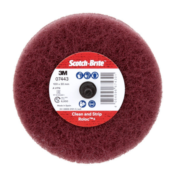 Scotch-Brite™ Wheel, CF-D4,  A VFN 100 X 30 MM WL