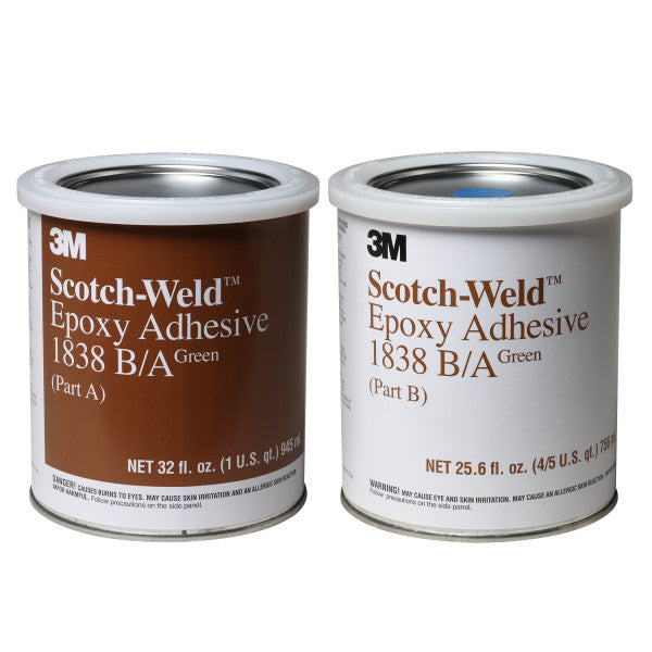 3M™ Scotch-Weld™ Epoxylijm 1838, Groen, Deel B/A, 1 Kwart Kit