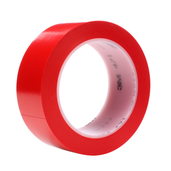 3M™ Vinyl Tape 471, Rood, 25 mm x 33 m, 0.14 mm