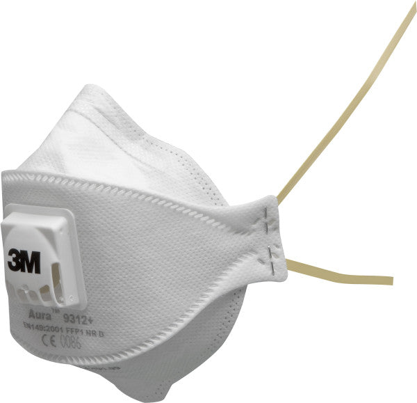 3M™ Aura™ Stofmasker, FFP1, met ventiel, 9312+
