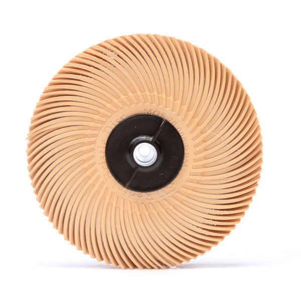 Scotch-Brite™ Radial Bristle Schijf, RB-ZB, perzik, 76 mm x 2 mm x 10 mm, 6µ
