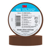 3M™ Temflex™ Vinyl isolatietape 165 - Bruin - 19 mm x 25 m | Voordeelpallet a 5500 stuks