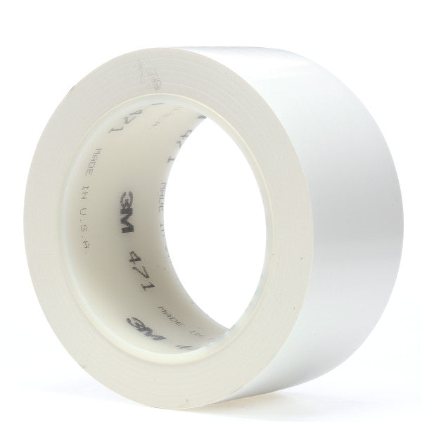 3M™ Vinyl Tape 471, Wit, 50 mm x 33 m, 0.14 mm