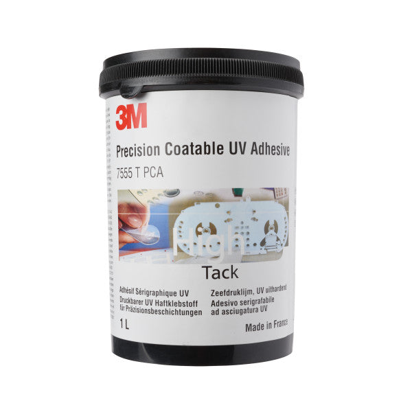 3M™ Zeefdruklijm SP7555, Transparant, 1 L