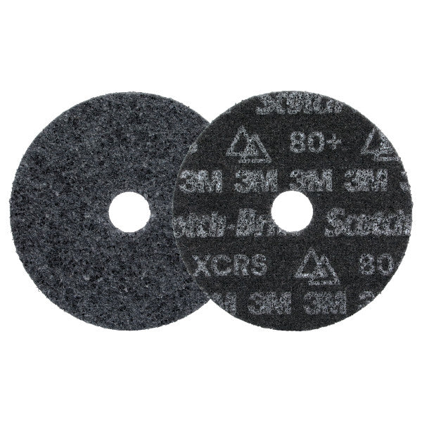 Scotch-Brite™ Precision Heavy Duty Surface Conditioning-schijf, HD-DH, Extra Coarse 80+, 127 mm x 22.23 mm, 50 ea/Case
