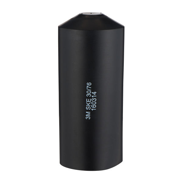 3M™ SKE 30/76 Warmtekrimpeindkap, Zwart, 76/30 mm