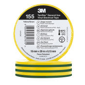 3M™ Temflex™ Vinyl isolatietape 155 - Groen/Geel - 19 mm x 20 m | 1 stuks