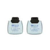3M™ Secure Click™ Deeltjesfilter tegen hinderlijke niveaus van organische dampen/zure gassen en ozon tot 10x OEL - P2 R - D3128 | 1 stuks