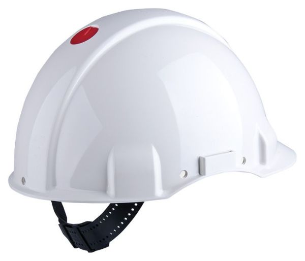 3M™ Veiligheidshelm, Uvicator, ratelverstelling, zonder ventilatie, 440 V diëlektrisch, kunststof zweetband, wit, G3001NUV-VI