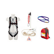 3M™ Protecta® Valbeveiligingsset voor dakdekkers - anker - harnas - rope grab/vallijn - 10 m reddingslijn - rugzak - 1150511 | 1 Overdoos van 4 Stuk