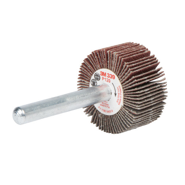 3M™ Lamellenborstel met stift 339SM, Ø 30 mm x 15 mm, P120