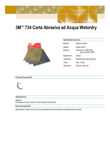 3M™ Wetordry™ Schuurpapier 734