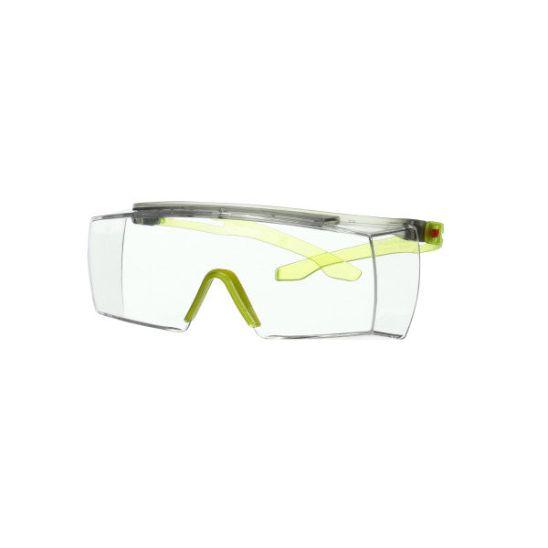 3M™ SecureFit™ 3700 Overzetbril, limegroene veren, Scotchgard™ anticondens (K&N), heldere lens, SF3701SGAF-GRN-EU, 20/doos