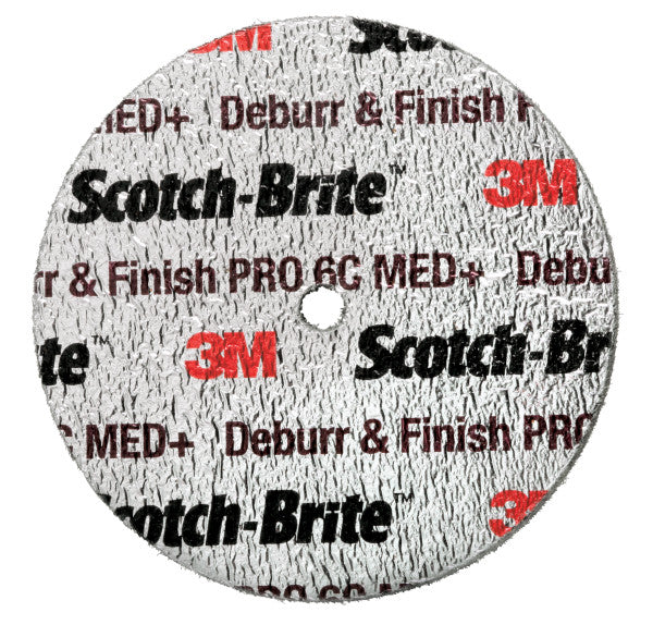 Scotch-Brite™ Deburr and Finish Pro Unitized Wiel DP-UW, 75 mm x 19 mm x 6,35 mm, 8C CRS+