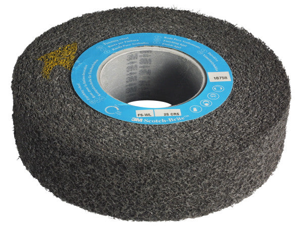 Scotch-Brite™ Finishing Wiel FS-WL, blauw, 150 mm x 25,4 mm x 25,4 mm, 2S MED