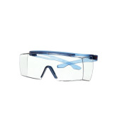 3M™ SecureFit™ 3700 Overzetbril - blauwe veren - Scotchgard™ anticondens (K&N) - transparante lens - SF3701SGAF-BLU-EU - 20/doos | 1 Overdoos van 20 Stuk