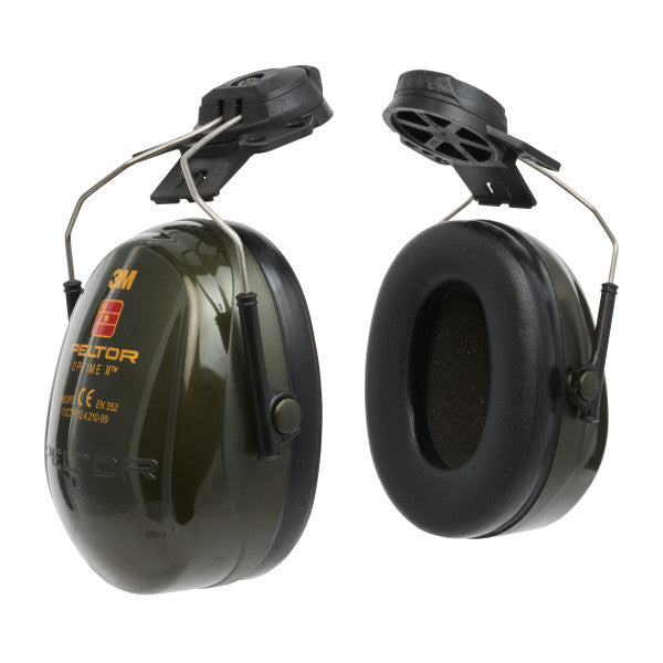 3M™ PELTOR™ Optime™ II Gehoorkappen, groen, helmbevestiging, H520P3E-410-GQ
