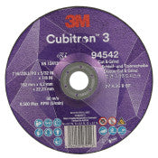 3M™ Cubitron™ 3 Cut & Grind-schijf - 94542 - 36+ - T27 - 180 mm x 4,2 mm x 22,23 mm - EN - 10/verpakking - 20 stuks/doos | 1 Pak van 10 Stuk
