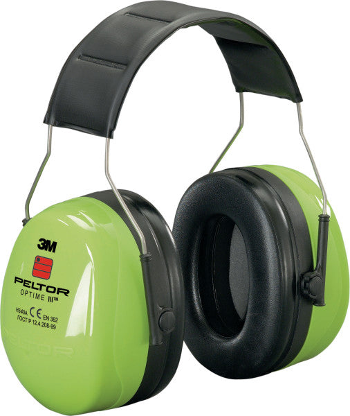 3M™ PELTOR™ Optime™ III Gehoorkappen, Hi-Viz, hoofdband, H540A-461-GB