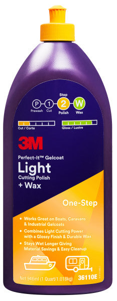 3M™ Perfect-It™ Gelcoat Light Cutting Polish + Wax, 946 ml, 36110E