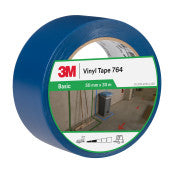 3M™ Vinyl Tape Algemeen Gebruik 764 - Blauw - 50 mm x 33 m - 0.13 mm - Individueel en handig verpakt | Voordeelpallet a 648 stuks
