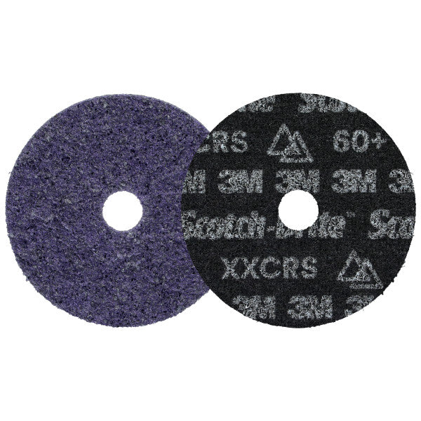 Scotch-Brite™ Precision Heavy Duty Surface Conditioning-schijf, HD-DH, X-Extra Coarse 60+, 127 mm x 22.23 mm, 50 ea/Case