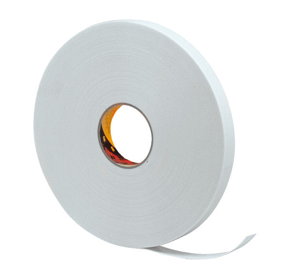 3M™ Dubbelzijdige Polyethyleen Schuimtape 9528, Wit, 19 mm x 66 m