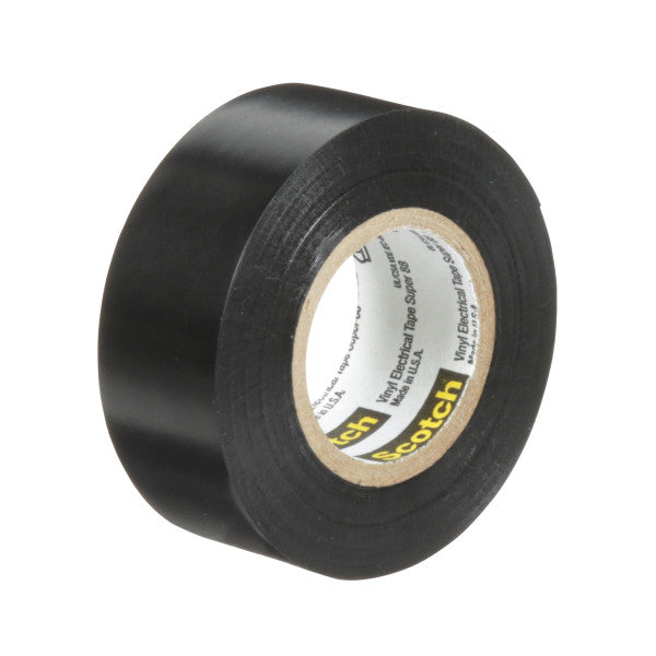 Scotch® Super 88 Vinyl Electro-Isolatieband, Zwart, 19 mm x 6 m, 0,22 mm