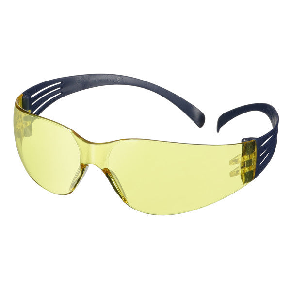 3M™ SecureFit™ 100 Veiligheidsbril, blauw montuur, antikras/anticondens, amberkleurige lenzen, SF103AF-BLU-EU, 20/doos