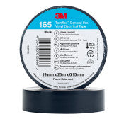 3M™ Temflex™ Vinyl isolatietape 165 - Zwart - 19 mm x 25 m | 1 Overdoos van 100 Rol